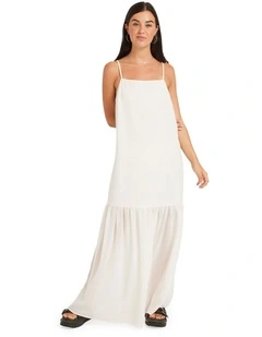 Small Talk Maxi Dress in Vintage White
