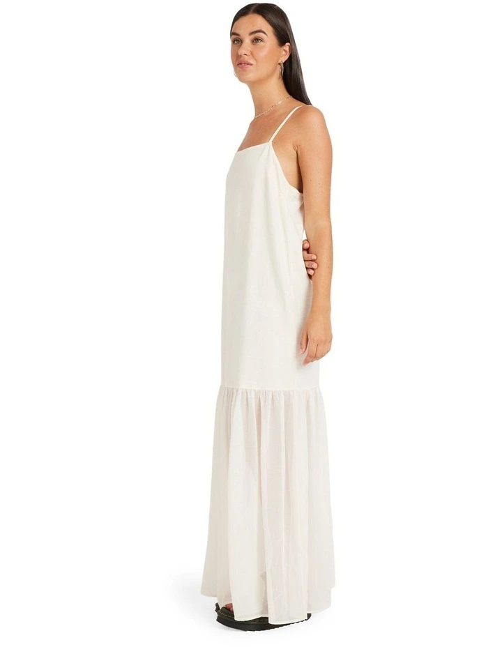 Small Talk Maxi Dress in Vintage White image 3