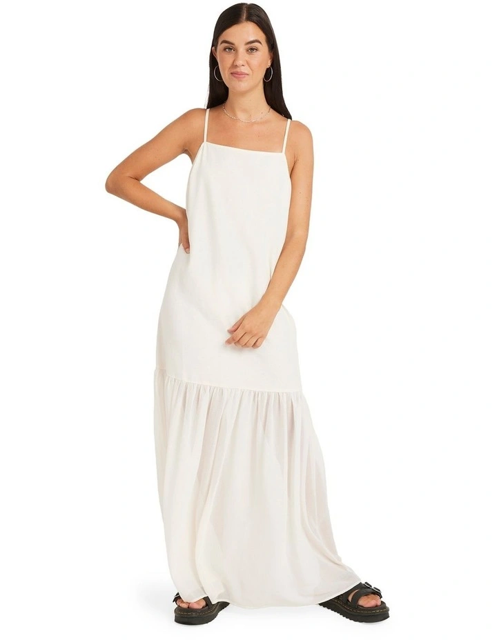 Small Talk Maxi Dress in Vintage White image 5