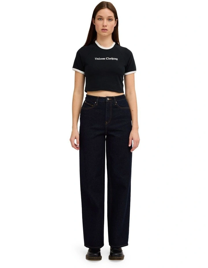 Stoned BF High Rise Denim Jeans in Raw image 1