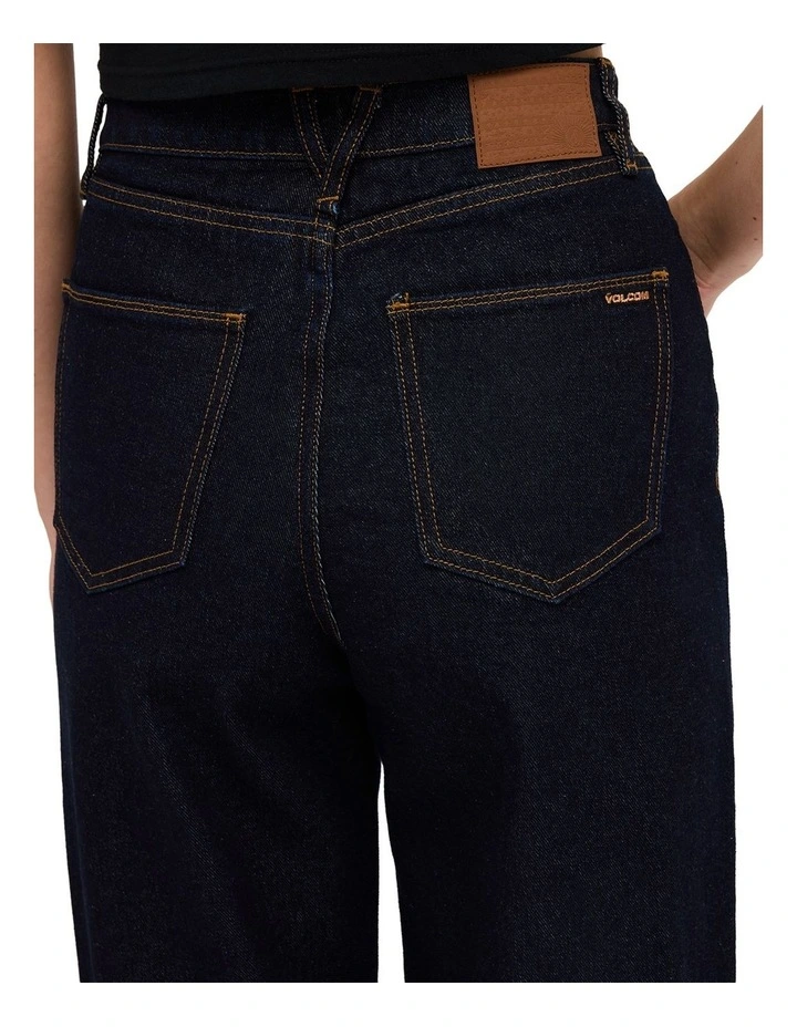 Stoned BF High Rise Denim Jeans in Raw image 4