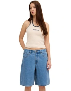 Legged It Denim Shorts in Cali Blue