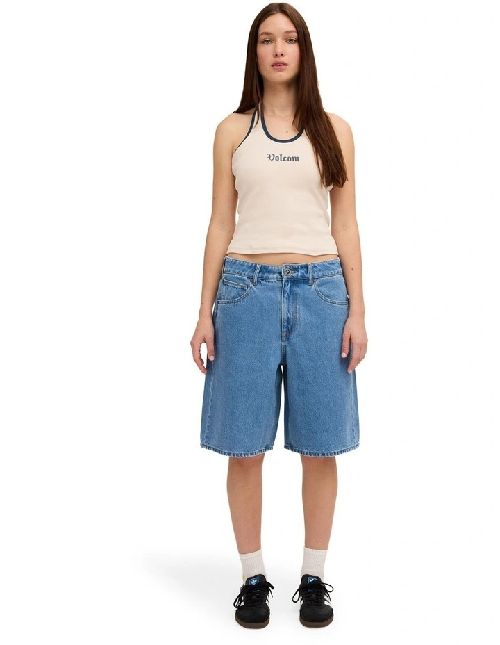 Legged It Denim Shorts in Cali Blue image 5
