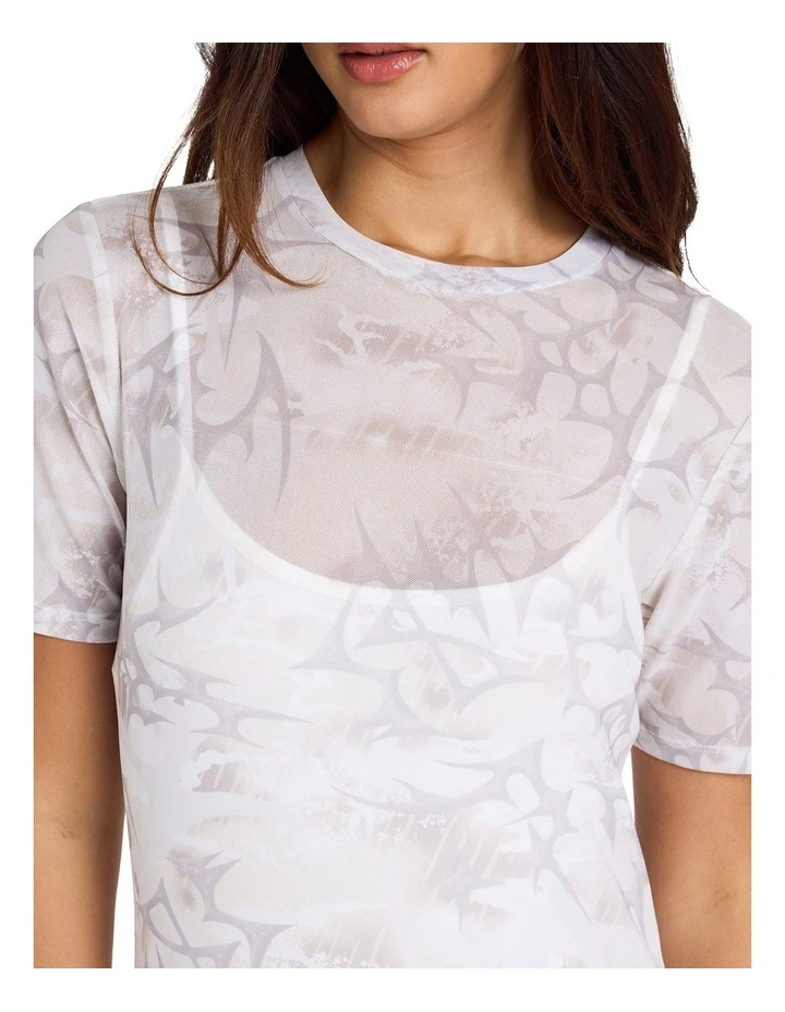Checked Out Dress in Camouflage image 4