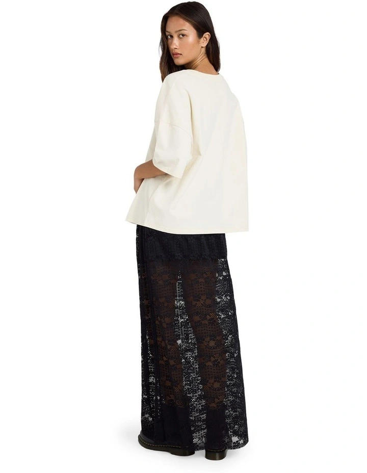 Sheer Joy Maxi Skirt in Black image 2