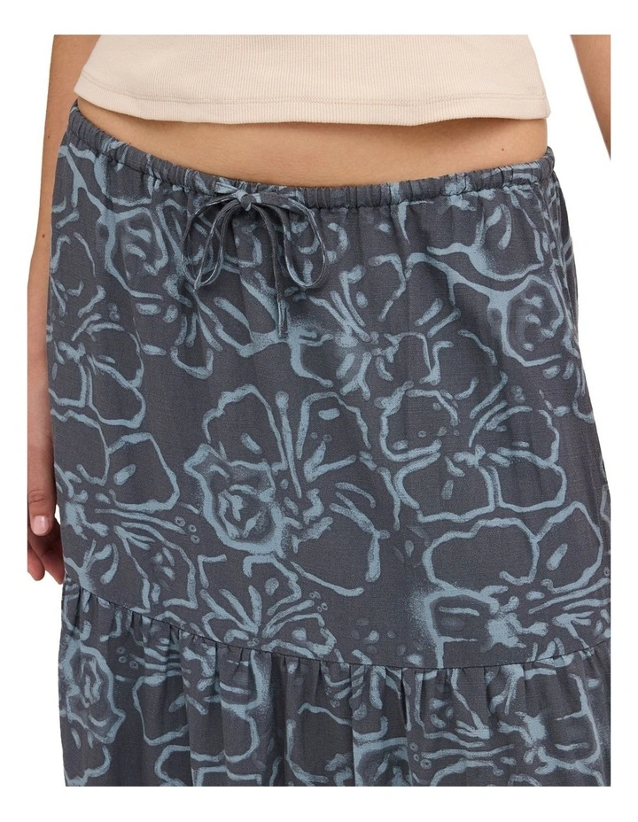 Boa Maxi Skirt in Blue image 4