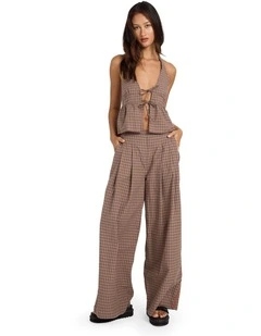 Checker Pants in Earth