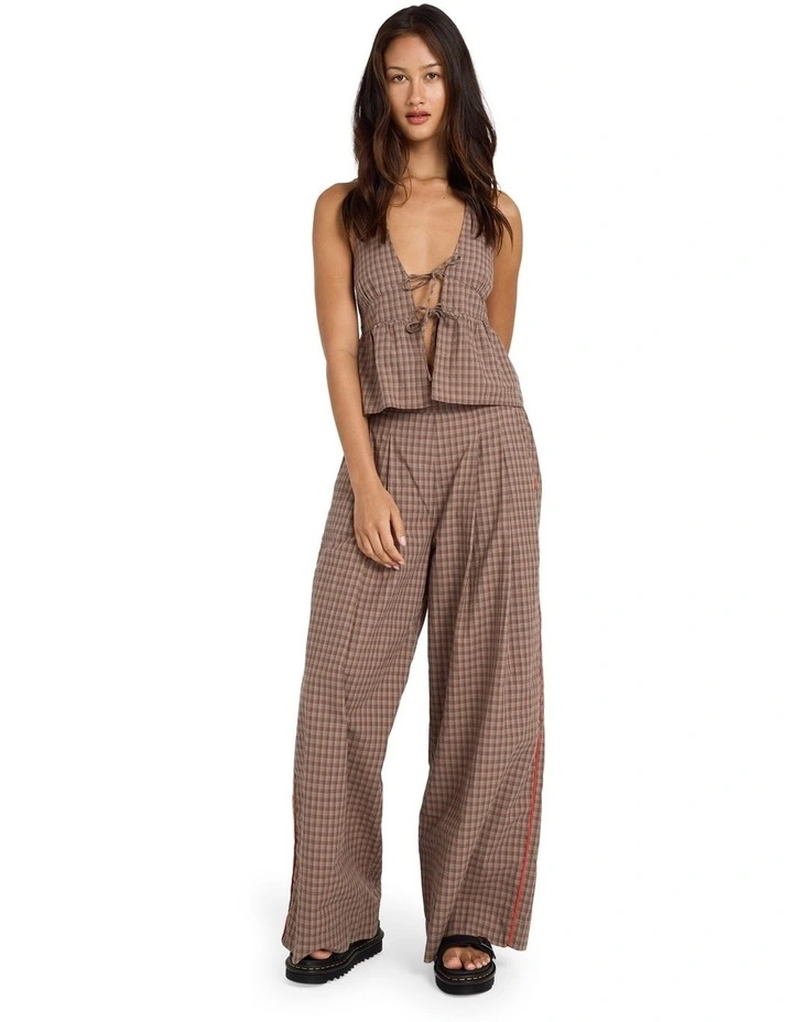 Checker Pants in Earth image 5