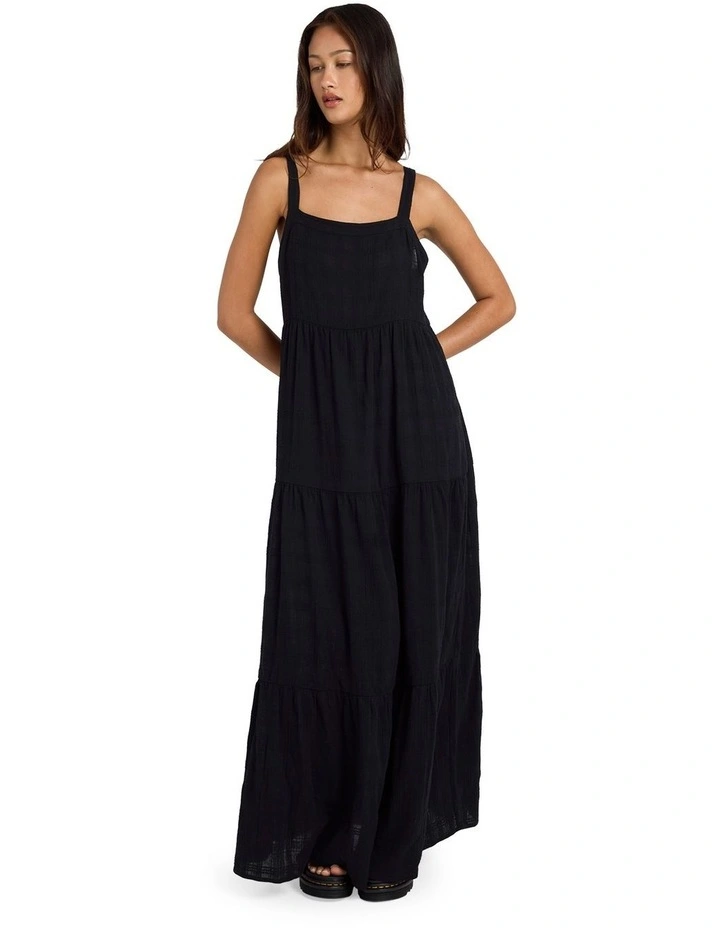 Boa Maxi Dress in Black image 1