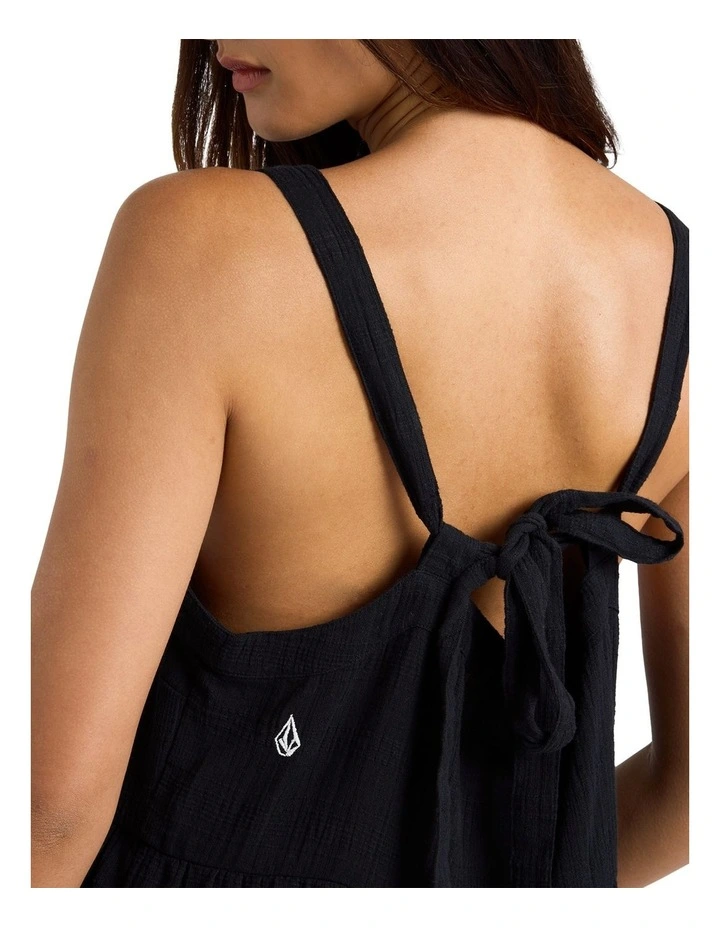 Boa Maxi Dress in Black image 4