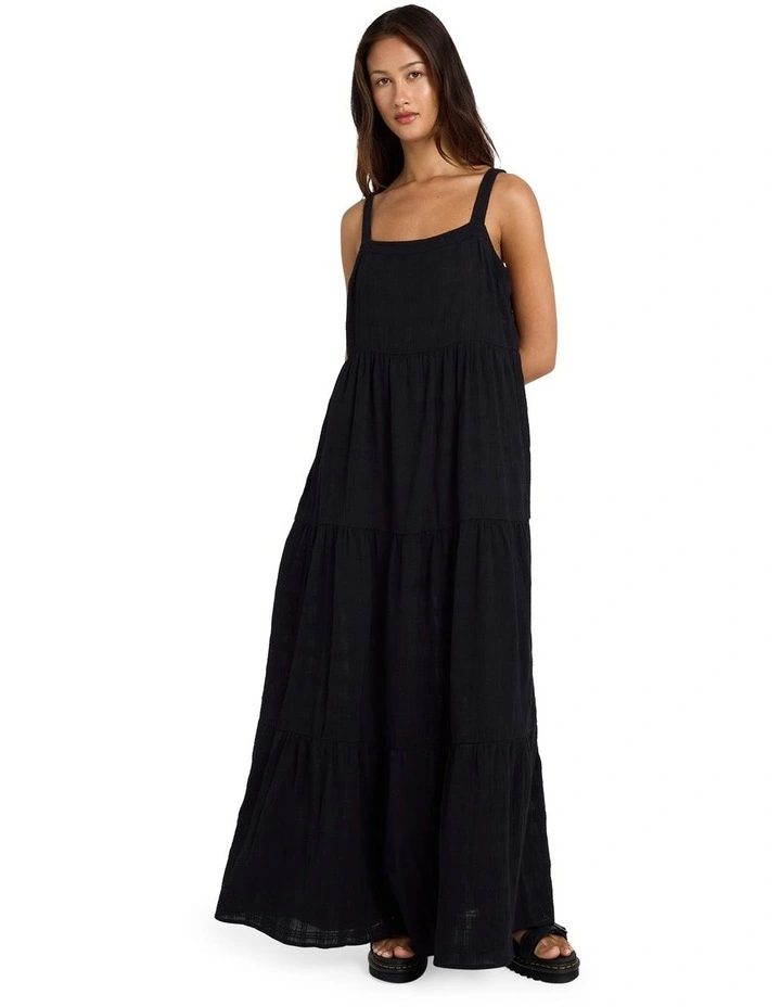 Boa Maxi Dress in Black image 5