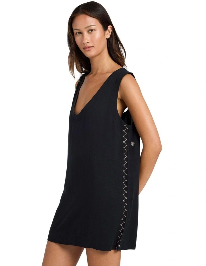 Bloomz Mini Dress in Black image 3