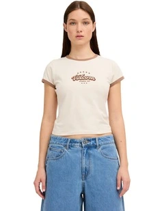 Eyesup  T-Shirt in Dirty White