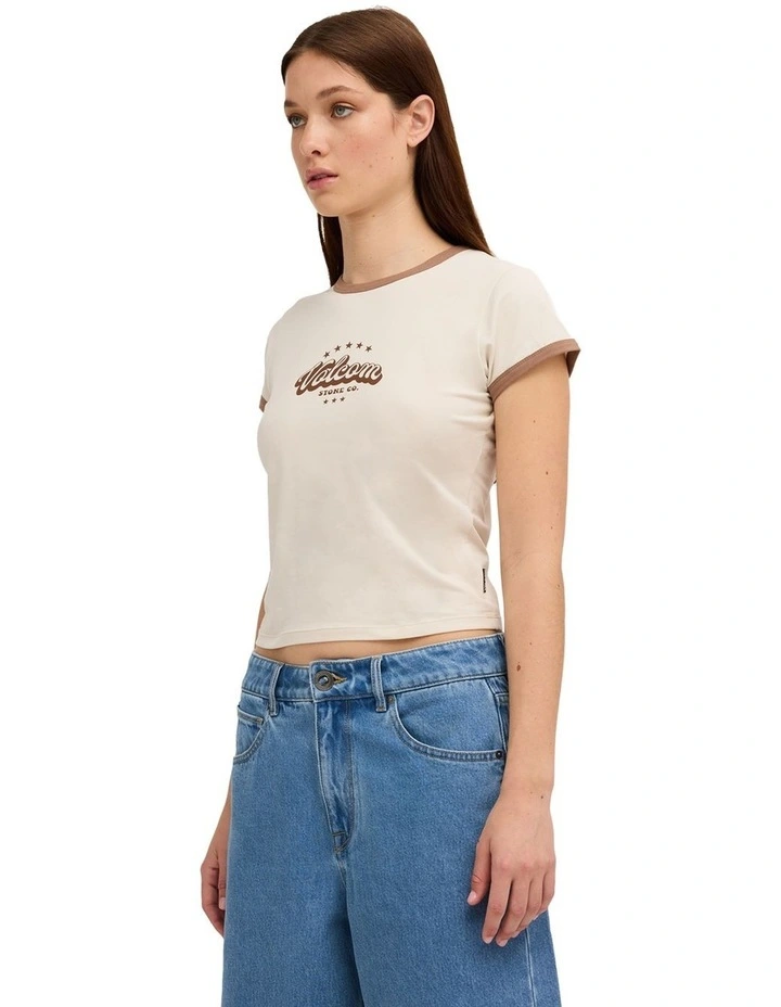 Eyesup  T-Shirt in Dirty White image 3