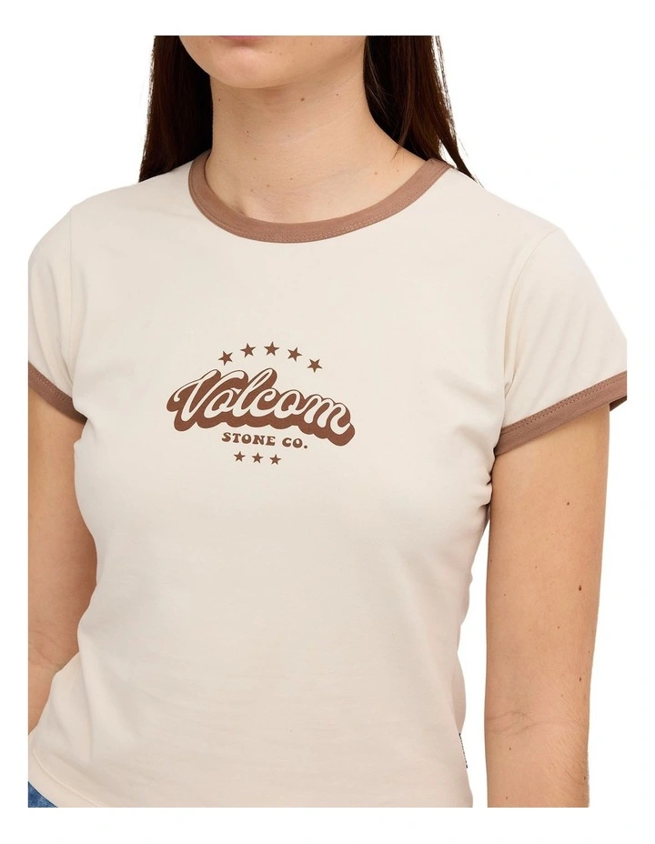 Eyesup  T-Shirt in Dirty White image 4
