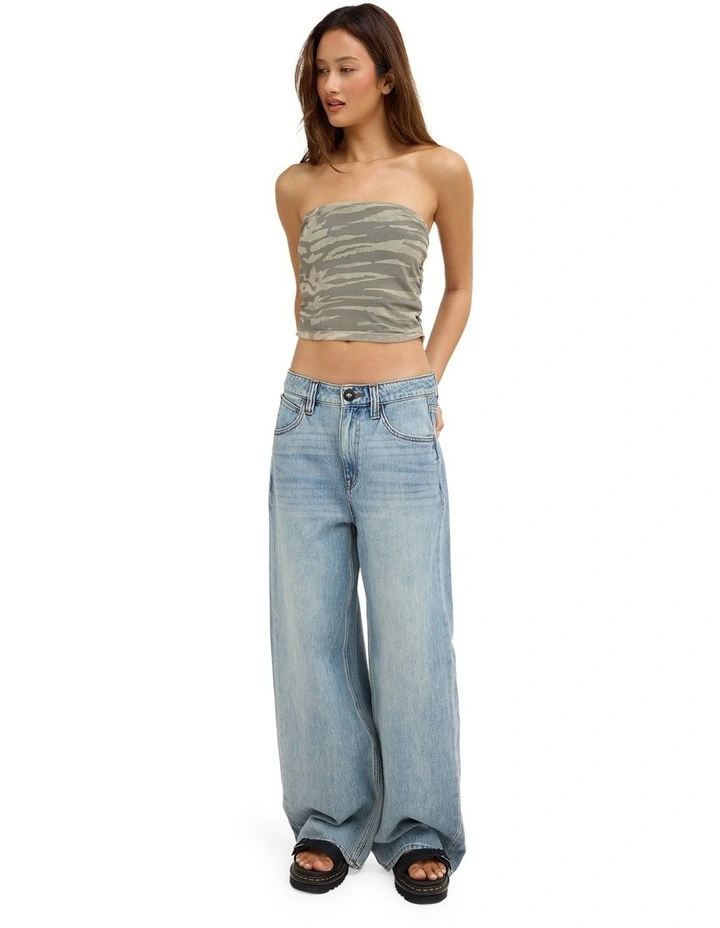 Wicked Tube Top in Pale Khaki image 5