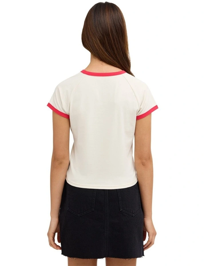 Horsin T-Shirt in Off White image 2