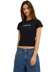 Jaleesa Vincent Baby Tee In Black