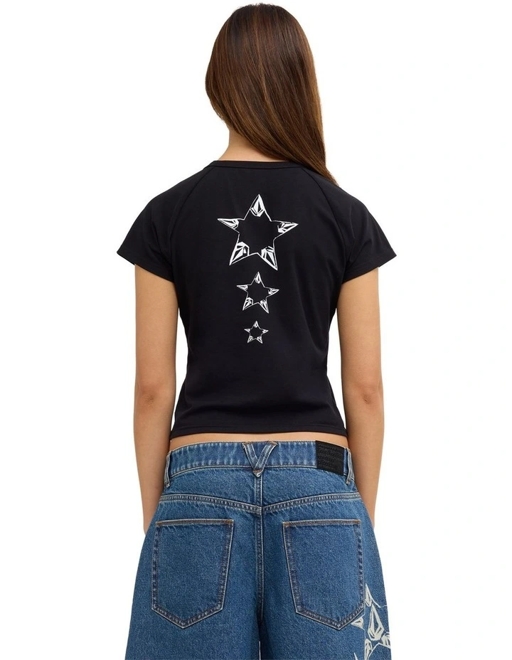 Jaleesa Vincent Baby Tee In Black image 2