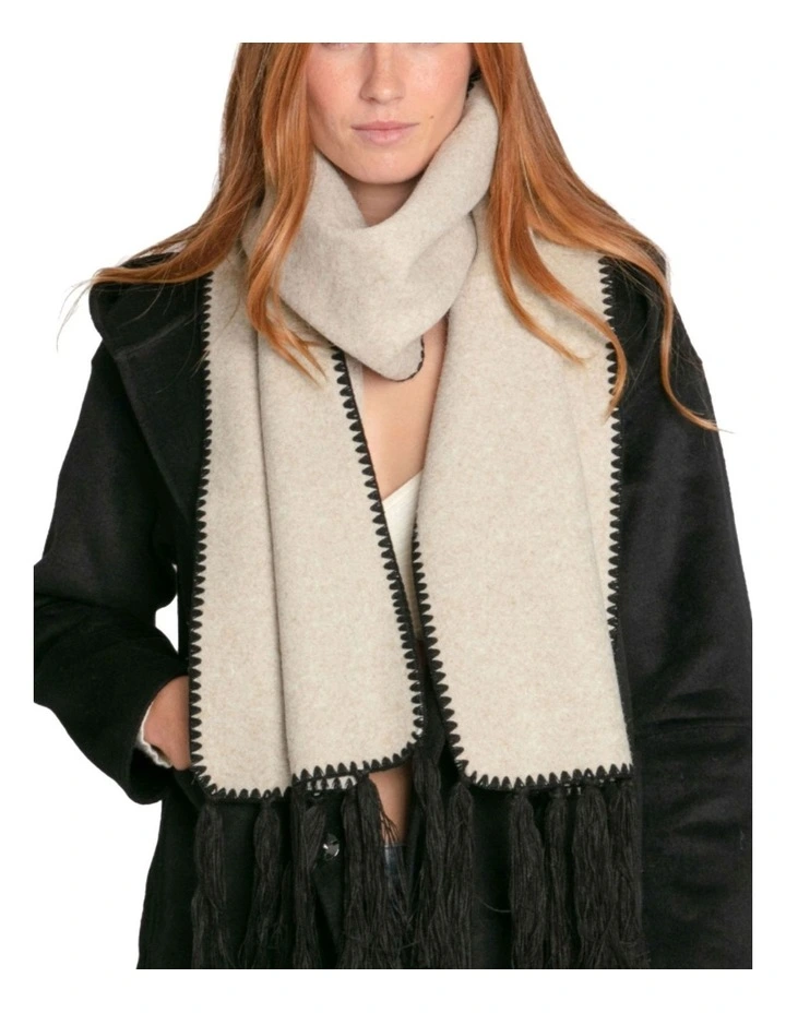 Mountain Side Scarf in Cream image 1