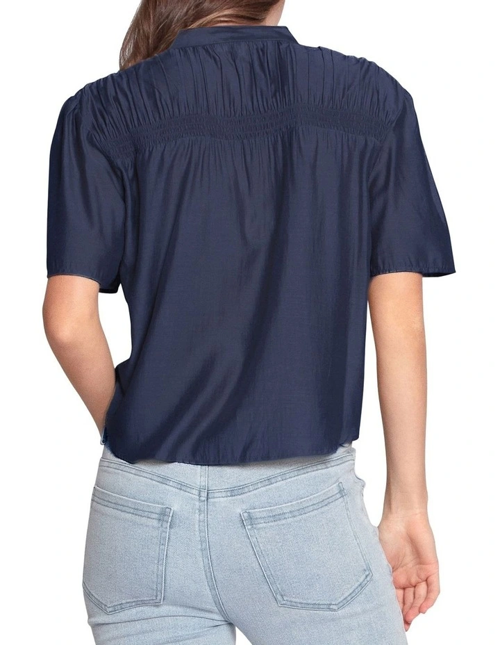 Honeylace Blouse in Navy image 6