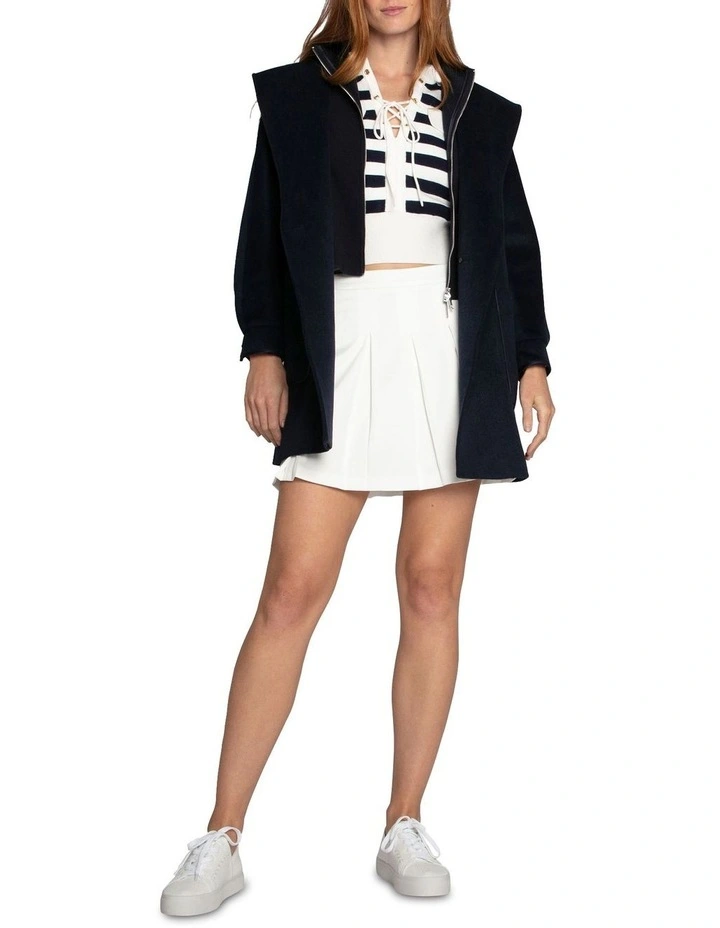 Sail Away Striped Knit Cardigan in Cream image 7