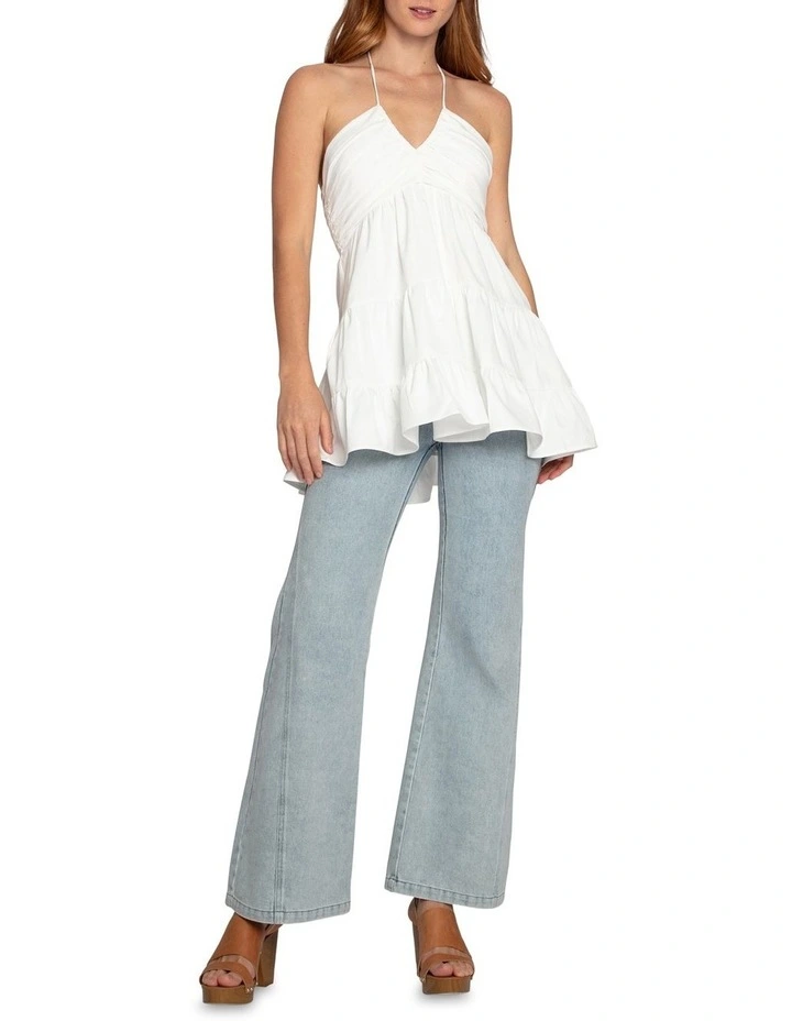 Sunkiss Halter Top in White image 2
