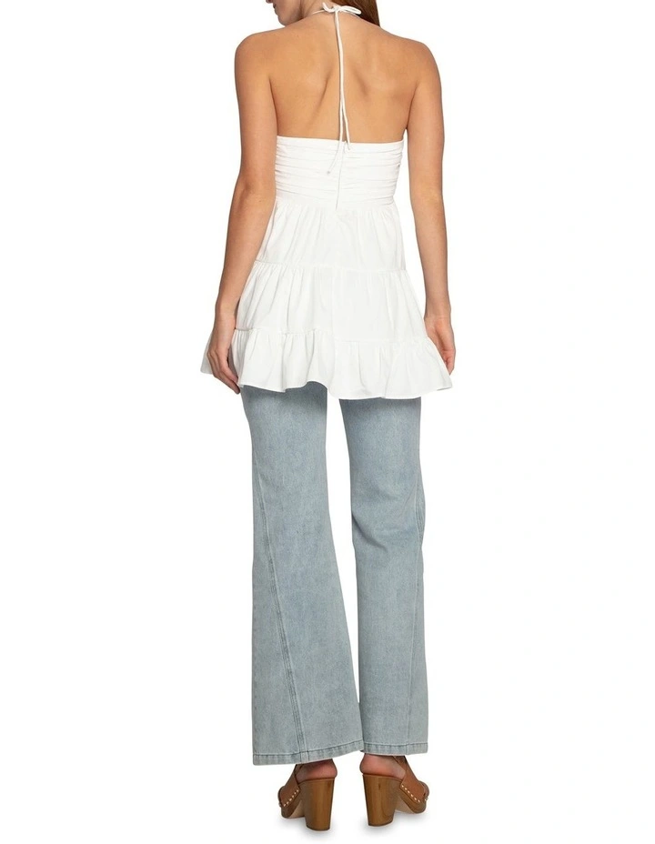 Sunkiss Halter Top in White image 4