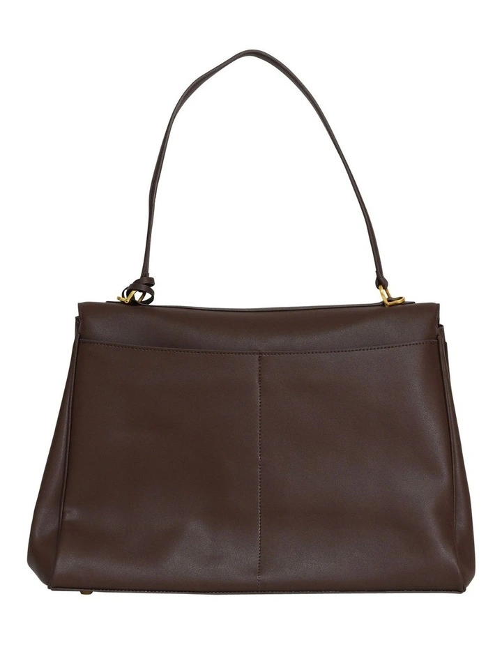 Skyfall Leather Shoulder Bag in Chocolate image 4