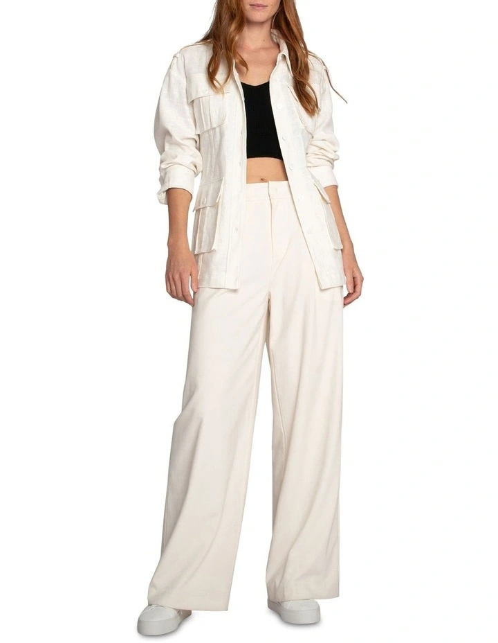 Still Storm Safari Jacket in Cream image 2