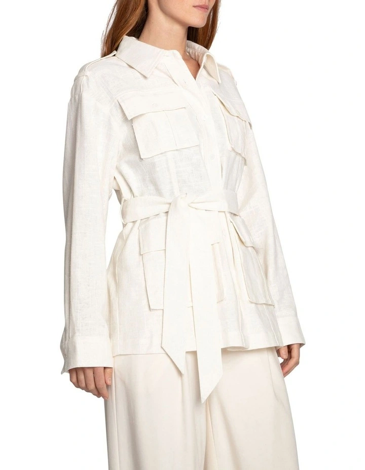 Still Storm Safari Jacket in Cream image 3