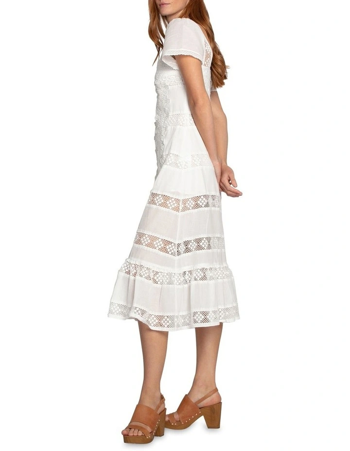 The Wild Rose Hour Lace Dress in White image 2