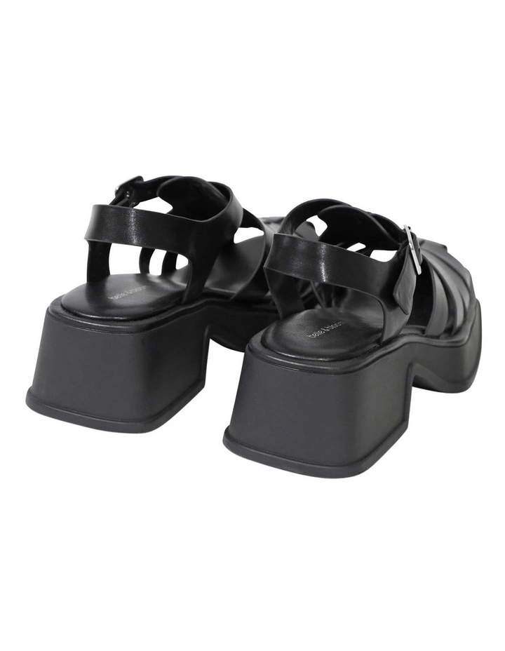 Promises Leather Platform Sandal in Black image 2