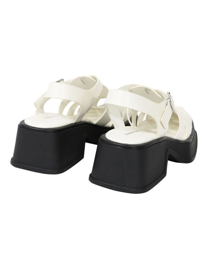 Promises Leather Platform Sandal in Egg Shell image 2