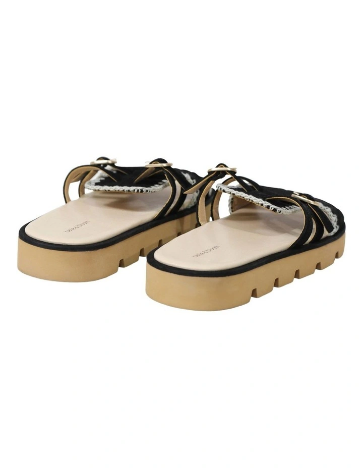 Unconditional Love Suede Slide in Black image 5