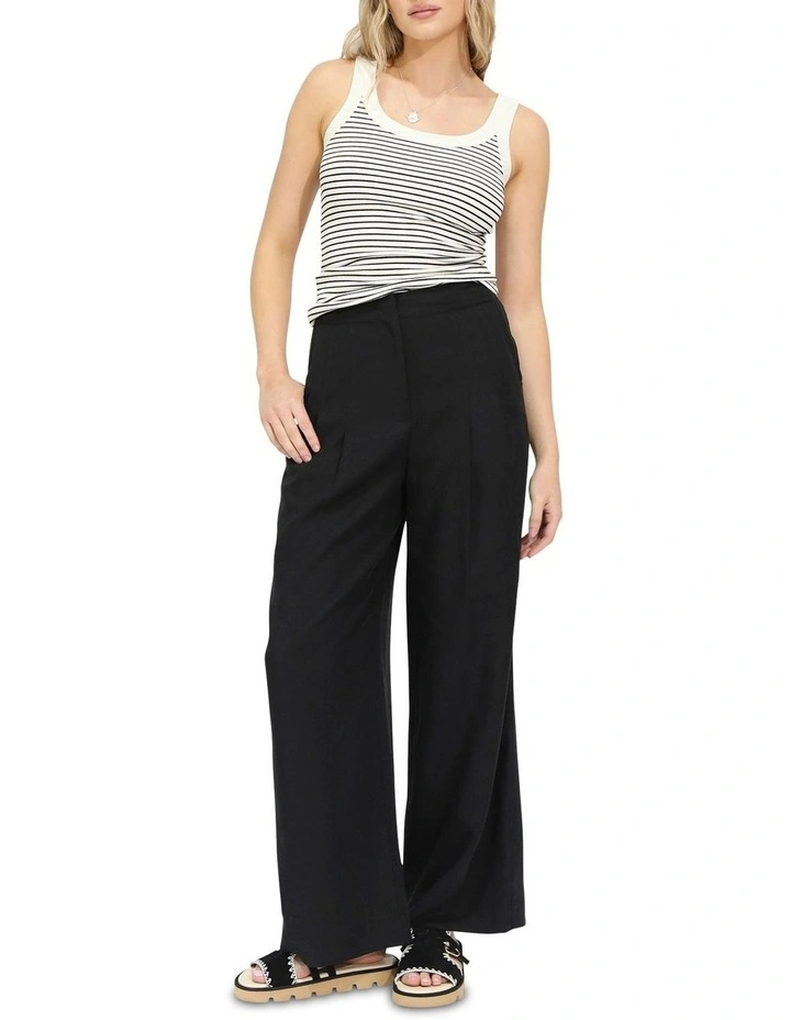 Delilah Wide Leg Pant in Black image 2