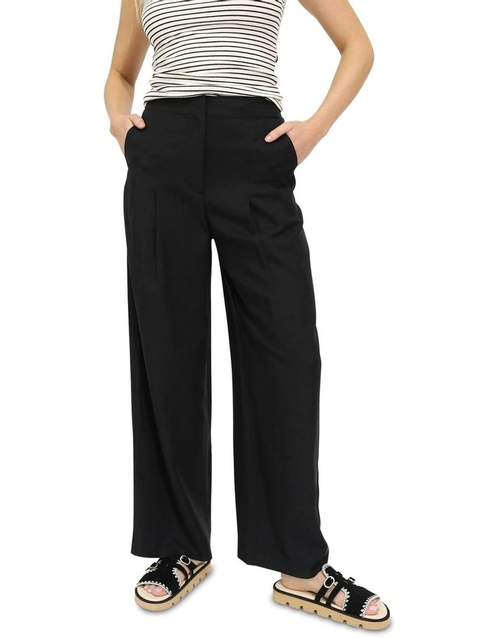 Delilah Wide Leg Pant in Black image 4