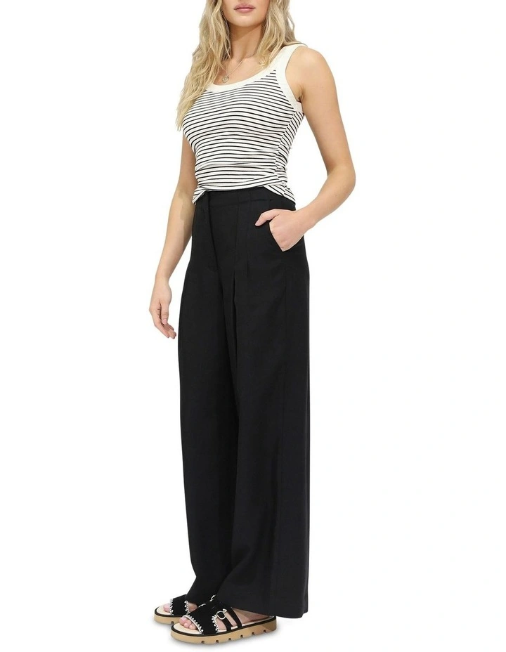 Delilah Wide Leg Pant in Black image 5