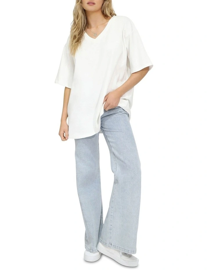 Back To Bloom Oversized T-shirt in White image 6