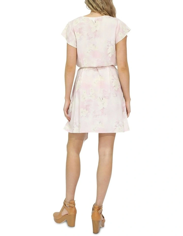 I'm The Star Wrap Dress in Pink image 3