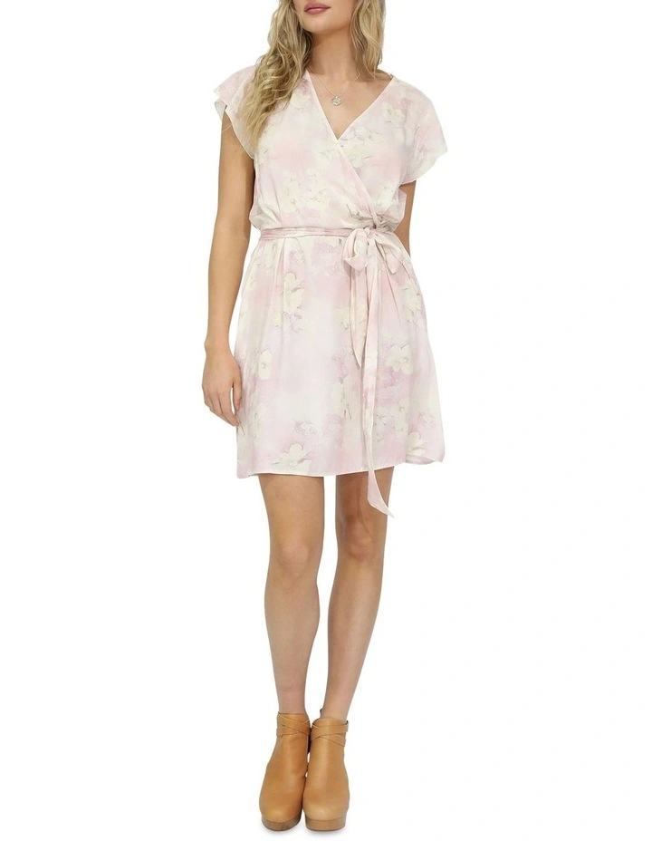 I'm The Star Wrap Dress in Pink image 4