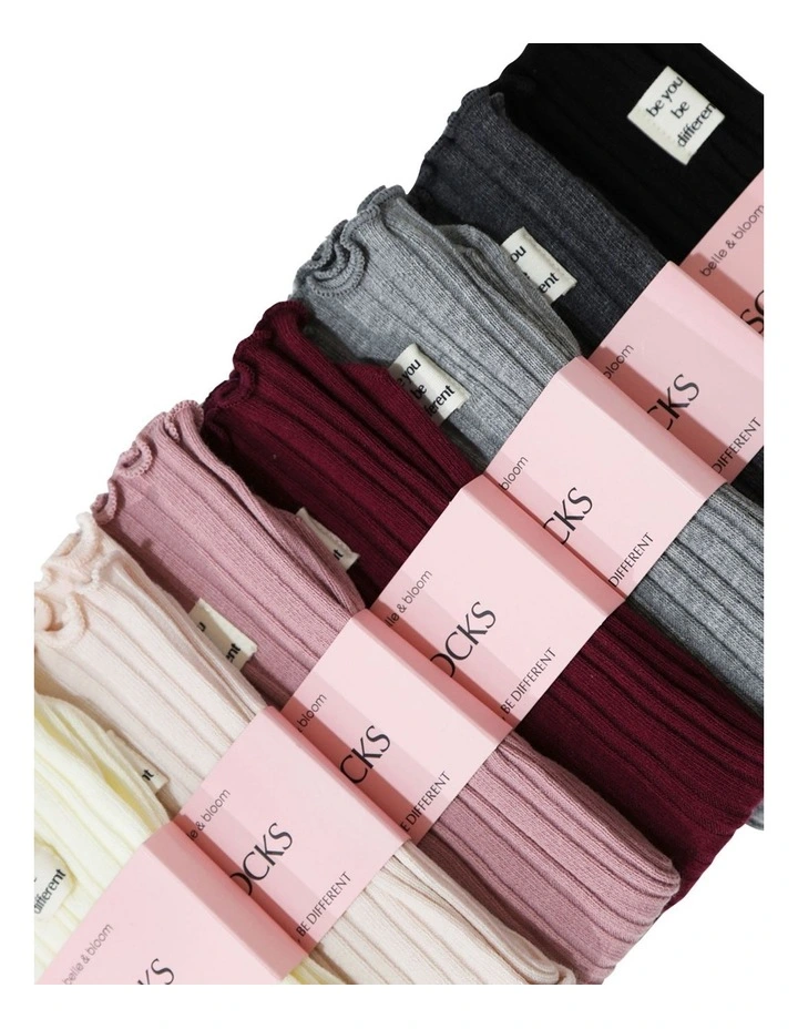 Beloved Socks 7 Pack in Mixed image 3