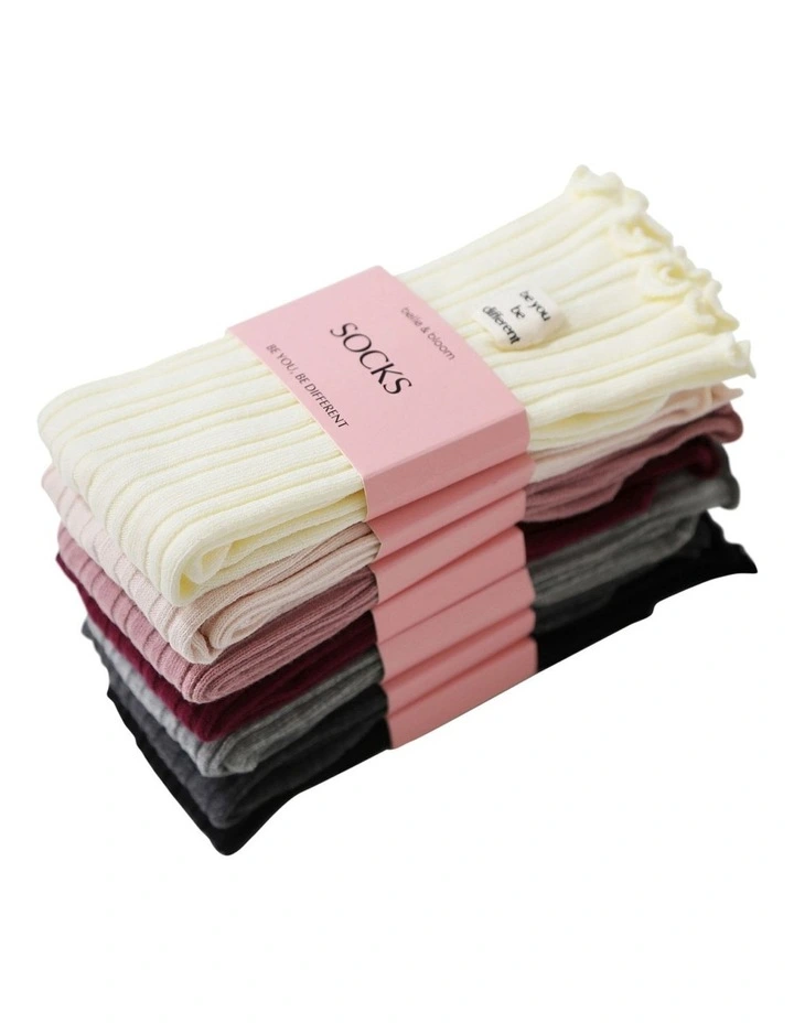 Beloved Socks 7 Pack in Mixed image 4