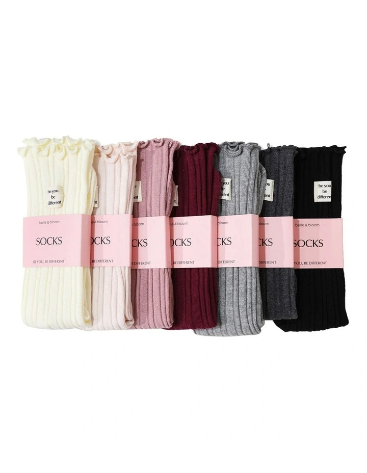 Beloved Socks 7 Pack in Mixed image 6