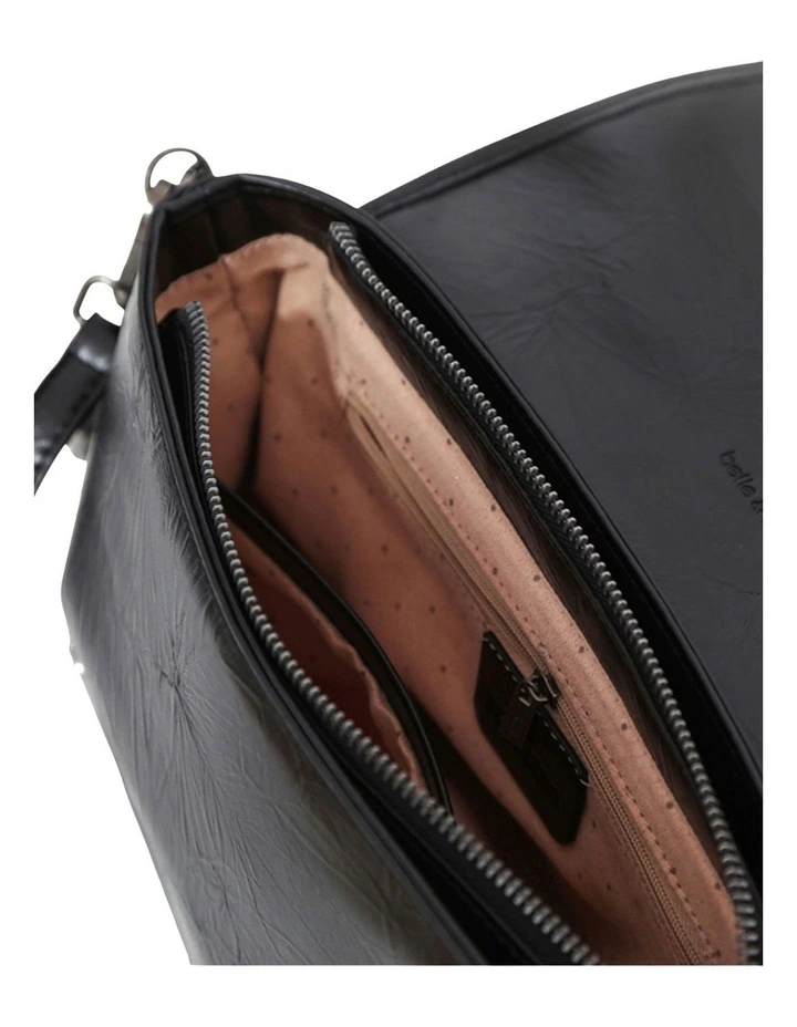 Amara Dust Pu Bag in Black image 5
