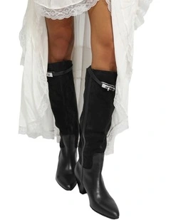 Wild Thing Knee High Boot in Black