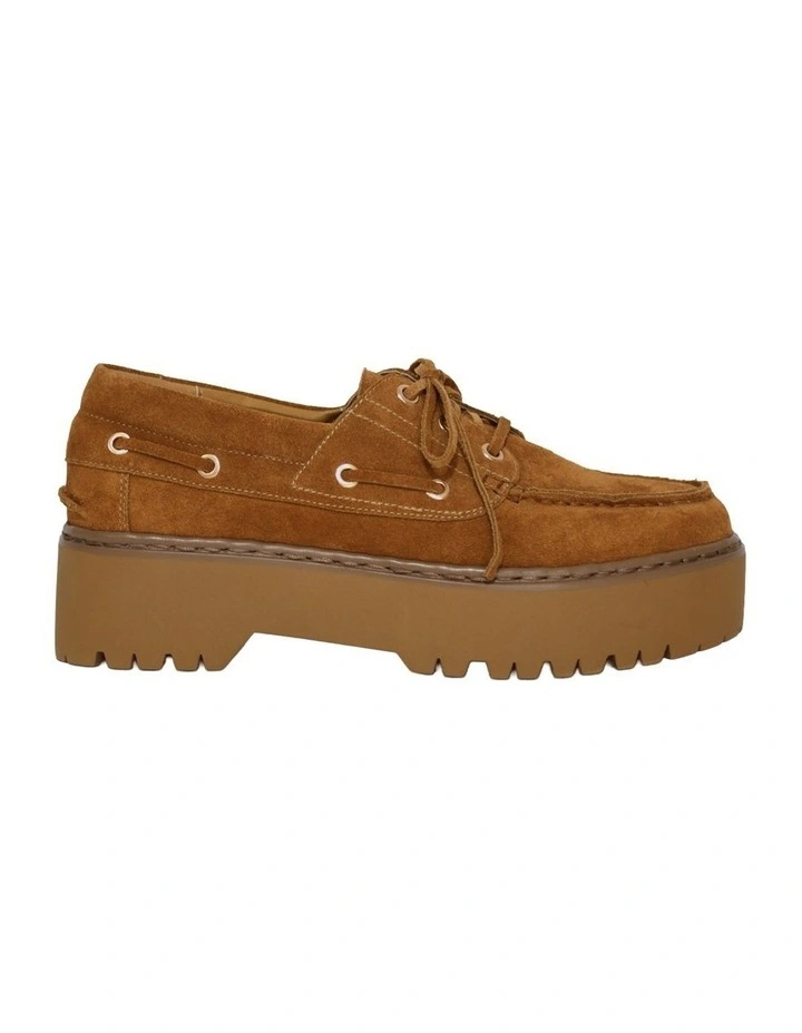 Yachting Day Suede Boat Shoe in Caramel image 1