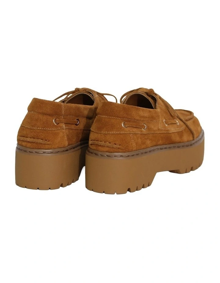 Yachting Day Suede Boat Shoe in Caramel image 5