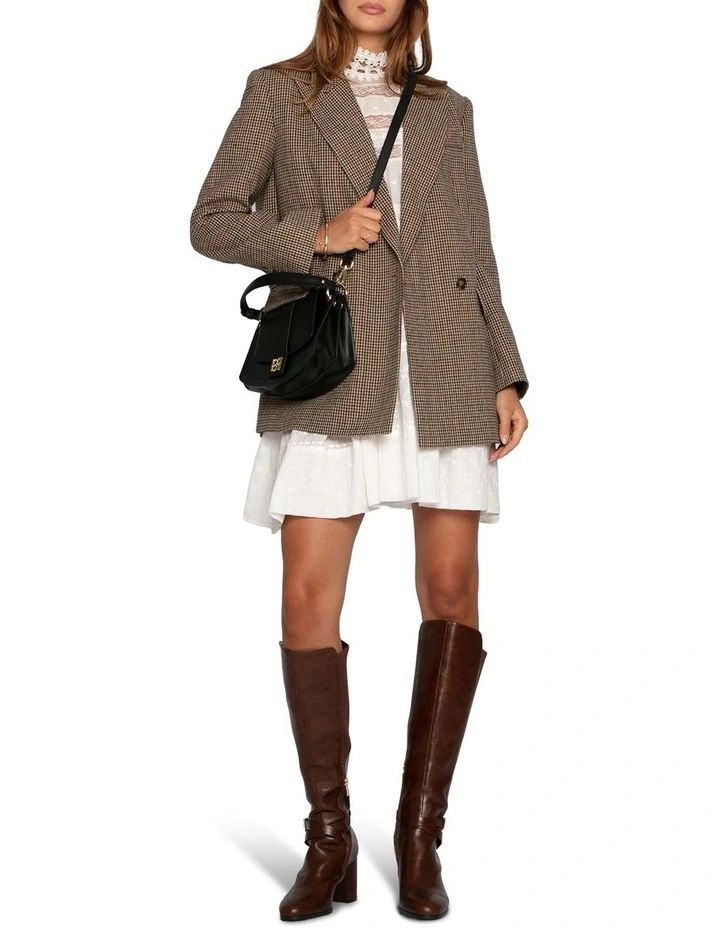 Big Brother Talk Blazer in Beige image 5