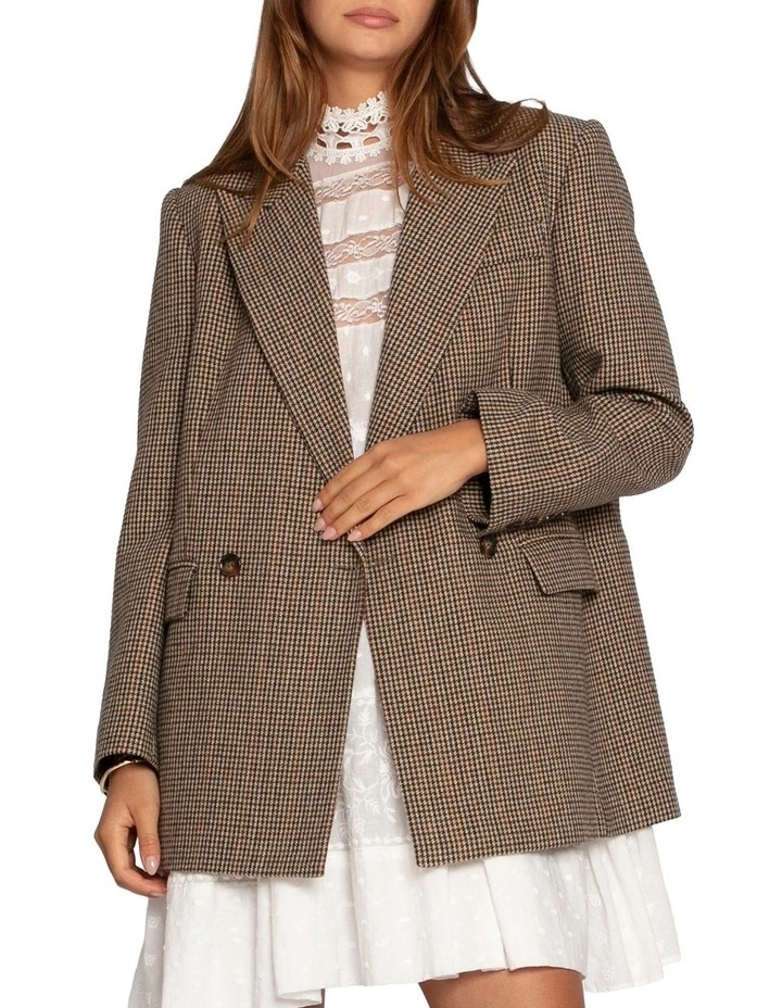 Big Brother Talk Blazer in Beige image 7